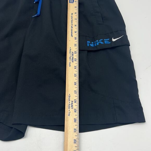 VINTAGE NIKE Y2K SWIM TRUNKS SHORT MENS SIZE LARGE BLACK - Picture 7 of 10